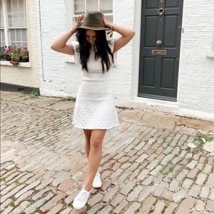 ZARA Eyelet Patterned White Short Dress